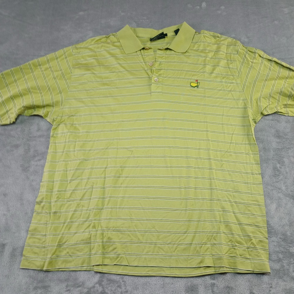 Masters Clubhouse Collection Golf Polo Mens Size XL Shirt Augusta National Green